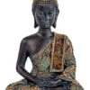 Mediterende Buddha - 15cm -MANDALA Butik 18103 buddhainmeditationantiquefinishthailand z 1