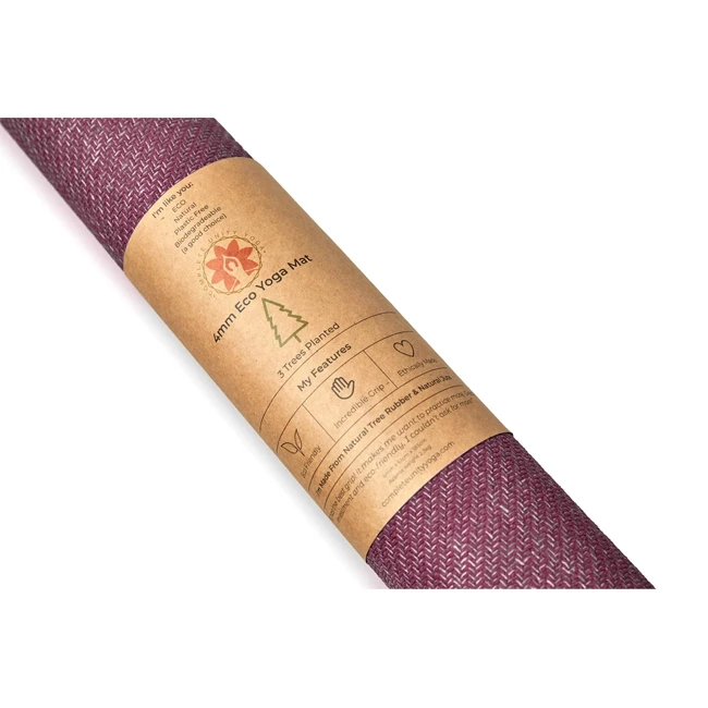 Yogamåtte CompleteGrip 4mm (Blomme) 5 Yogamåtte CompleteGrip 4mm (Blomme) - Billede 3
