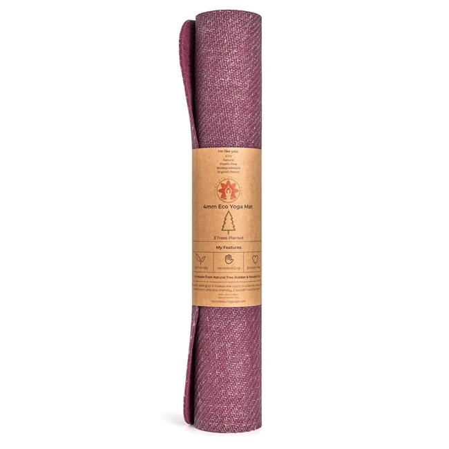Yogamåtte CompleteGrip 4mm (Blomme) 6 Yogamåtte CompleteGrip 4mm (Blomme) - Billede 4
