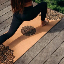 Cork Mat (Mandala Black) -MANDALA Butik corkblack z3