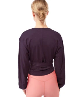 Mandala French Yoga Wrap (Purple Palms) -MANDALA Butik frenchyogawrappurplepalms z1