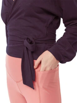 Mandala French Yoga Wrap (Purple Palms) -MANDALA Butik frenchyogawrappurplepalms z2