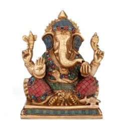 Ganesha - Flerfarvet 20cm