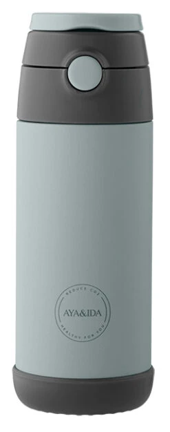 AYA&IDA Kids Straw Bottle - 350ML (Mint Green)