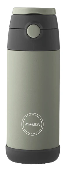 AYA&IDA Kids Straw Bottle - 350ML (Tropical Green)