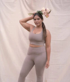 Girlfriend Collective Compressive High-Rise Legging Long (Limestone) -MANDALA Butik longleglimestone z2