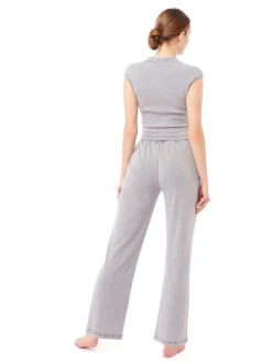 Mandala Luxe Ribbed Sweatpants (Grey Melange) -MANDALA Butik luxeribsweatpantgreymel z4