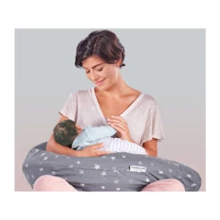 Multipude - Graviditets- Og Ammepude (Grå Med Stjerne) -MANDALA Butik m z2