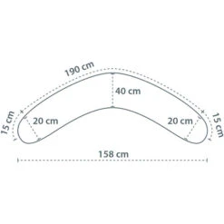 Multipude - Graviditets- Og Ammepude (Grå Med Stjerne) -MANDALA Butik m z5
