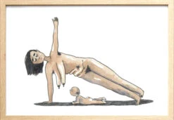 Mom And Baby Sideplank - A5