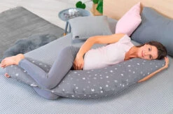 Multipude - Graviditets- Og Ammepude (Grå Med Stjerne)