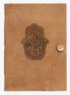 Notesbog I Læder (HAMSA) - Stor