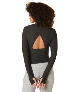 Beyond Yoga Featherweight Peekaboo Pullover (Darkest Night) -MANDALA Butik peekaboopulloverdarkestnight z3