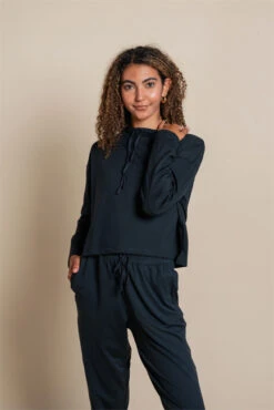 Girlfriend Collective Reset Hoodie (Black) -MANDALA Butik resethoodieblack z1