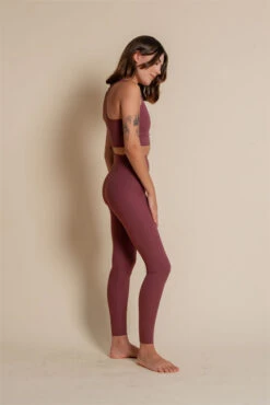Girlfriend Collective Rib High-Rise Legging Long (Goji) -MANDALA Butik ribhrleggnglonggoji z4