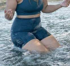 Girlfriend Collective High-Rise Run Short (Midnight)