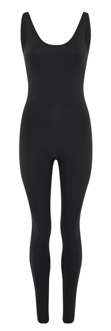 Girlfriend Collective Scoop Back Unitard (Black)