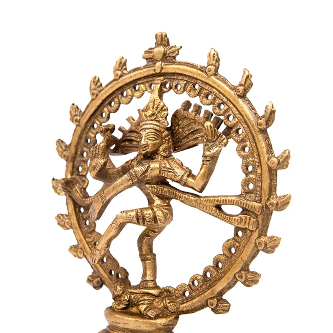 Shiva Nataraja - 14 Cm (Messing) 5 Shiva Nataraja - 14 Cm (Messing) - Billede 3