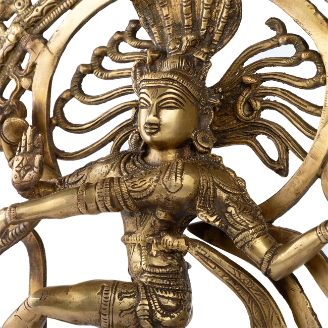 Shiva Nataraja - 60 Cm (Messing) 6 Shiva Nataraja - 60 Cm (Messing) - Billede 4