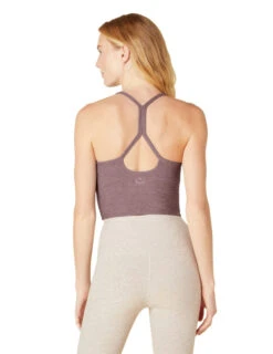 Beyond Yoga Spacedye Slim Racerback Cropped Tank (Silverberry Heather) -MANDALA Butik slimraccroptanksilverberryheather z3