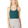 Beyond Yoga Spacedye Slim Racerback Cropped Tank (Deep Sea Heather) -MANDALA Butik slimracercroptankdeepseaheather z