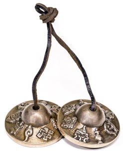 Tingsha Med Symboler For Velstand