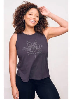 Be Love "We Are Stardust" Perfect Tank (Soft Black) -MANDALA Butik wearestardusttankvintageblack z3