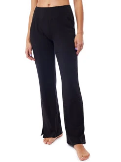 Mandala Wide Yoga Pants (Black)