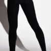 Run & Relax Wool Leaf Legging (Beautiful Black) -MANDALA Butik woolleafleggingbblack z