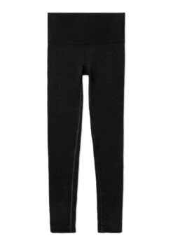 Run & Relax Wool Leaf Legging (Beautiful Black) -MANDALA Butik woolleafleggingbblack z1