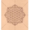 Kork Yogamåtte - Flower Of Life -MANDALA Butik yogamatcorkfloweroflife z