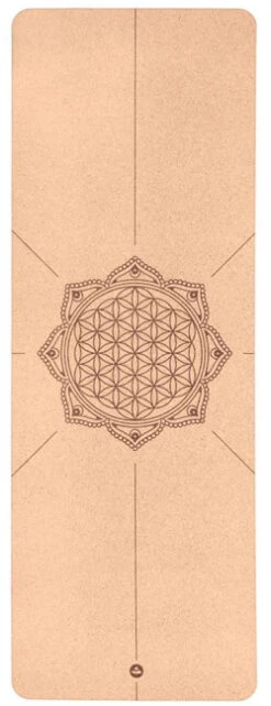 Kork Yogamåtte - Flower Of Life